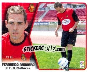 Sticker Fernando Navarro - Liga Spagnola 2005-2006 - Colecciones ESTE
