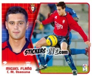 Cromo Miguel Flaño - Liga Spagnola 2005-2006 - Colecciones ESTE