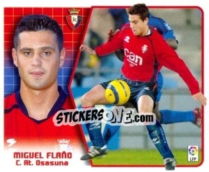 Sticker Miguel Flaño - Liga Spagnola 2005-2006 n. 321 - Colecciones ESTE