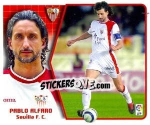 Sticker Pablo Alfaro - Liga Spagnola 2005-2006 n. 362 - Colecciones ESTE