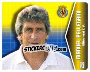 Cromo Manuel Pellegrini - Liga Spagnola 2005-2006 - Colecciones ESTE