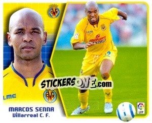 Sticker Marcos Senna - Liga Spagnola 2005-2006 n. 442 - Colecciones ESTE