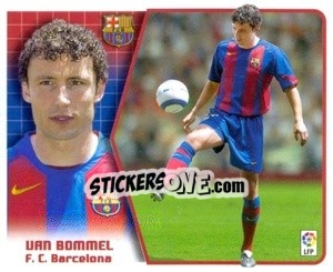Sticker 1. Van Bommel (Barcelona) - Liga Spagnola 2005-2006 n. 477 - Colecciones ESTE