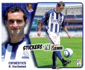 Sticker 3. Cifuentes ( Real Sociedad) - Liga Spagnola 2005-2006 n. 479 - Colecciones ESTE