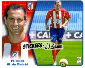 Sticker 11. Petrov (At. Madrid) - Liga Spagnola 2005-2006 n. 487 - Colecciones ESTE