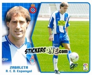 Sticker 14. Zabaleta (Espanyol) - Liga Spagnola 2005-2006 n. 490 - Colecciones ESTE