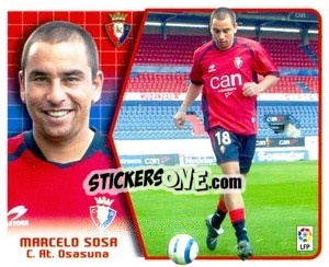 Sticker 17. Marcelo Sosa (Osasuna) - Liga Spagnola 2005-2006 n. 493 - Colecciones ESTE