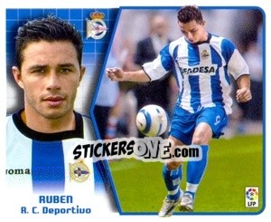 Sticker 20. Rubén ( Deportivo) - Liga Spagnola 2005-2006 n. 496 - Colecciones ESTE