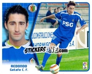 Sticker 22. Redondo (Getafe) - Liga Spagnola 2005-2006 n. 498 - Colecciones ESTE
