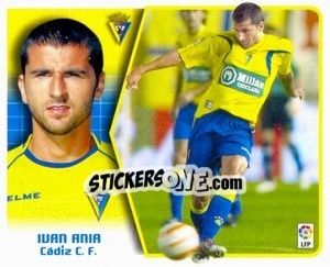 Sticker 27. Iván Ania (Cádiz) - Liga Spagnola 2005-2006 n. 504 - Colecciones ESTE
