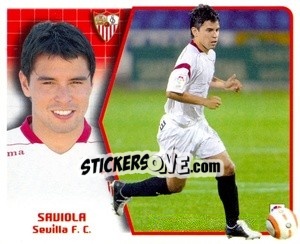 Cromo 30. Saviola (Sevilla) - Liga Spagnola 2005-2006 - Colecciones ESTE