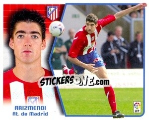 Sticker 31. Arizmendi (Atlético) - Liga Spagnola 2005-2006 n. 508 - Colecciones ESTE