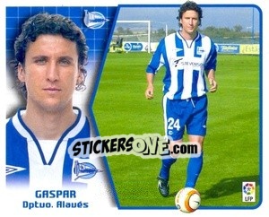 Sticker 33. Gaspar (Alavés) - Liga Spagnola 2005-2006 - Colecciones ESTE