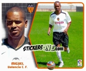 Figurina 36. Miguel (Valencia) - Liga Spagnola 2005-2006 - Colecciones ESTE