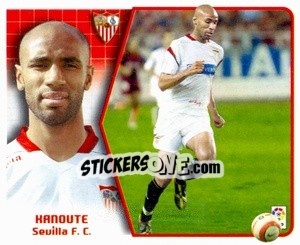Sticker 37. Kanoute (Sevilla) - Liga Spagnola 2005-2006 n. 514 - Colecciones ESTE