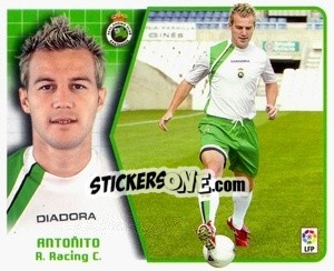 Sticker 45. Antoñito (Racing) - Liga Spagnola 2005-2006 n. 522 - Colecciones ESTE