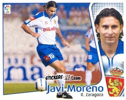 Figurina 33 Javi Moreno (ZARAGOZA) - Liga Spagnola 2004-2005 n. 525 - Colecciones ESTE
