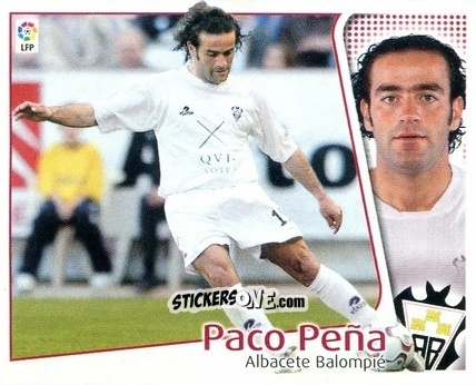 Cromo Paco Peña - Liga Spagnola 2004-2005 n. 5 - Colecciones ESTE