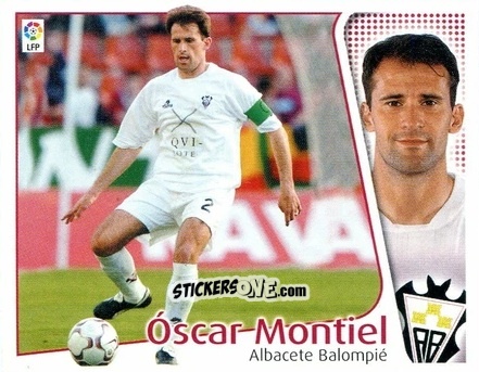 Cromo Oscar Montiel - Liga Spagnola 2004-2005 n. 7 - Colecciones ESTE