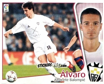 Cromo Alvaro - Liga Spagnola 2004-2005 n. 12 - Colecciones ESTE
