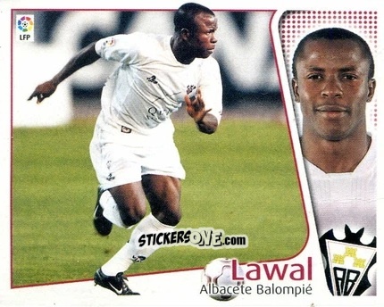 Cromo Lawal - Liga Spagnola 2004-2005 n. 14 - Colecciones ESTE