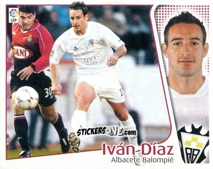 Cromo Iván Díaz - Liga Spagnola 2004-2005 n. 16 - Colecciones ESTE