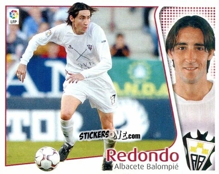 Cromo Redondo - Liga Spagnola 2004-2005 n. 20 - Colecciones ESTE