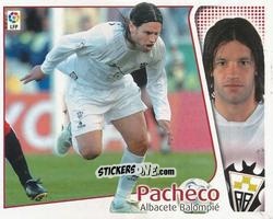 Cromo Pacheco - Liga Spagnola 2004-2005 n. 25 - Colecciones ESTE