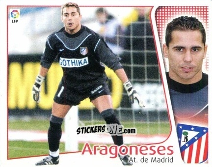 Cromo Aragoneses - Liga Spagnola 2004-2005 n. 55 - Colecciones ESTE
