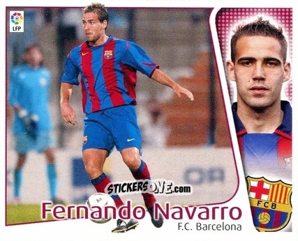 Figurina Fernando Navarro - Liga Spagnola 2004-2005 n. 80 - Colecciones ESTE