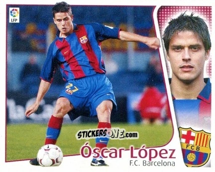 Sticker óscar López - Liga Spagnola 2004-2005 n. 85 - Colecciones ESTE
