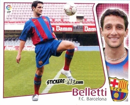 Sticker Belletti - Liga Spagnola 2004-2005 n. 86 - Colecciones ESTE