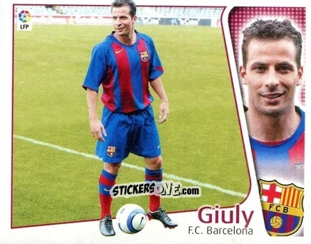 Figurina Giuly - Liga Spagnola 2004-2005 n. 88 - Colecciones ESTE