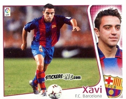 Figurina Xavi - Liga Spagnola 2004-2005 n. 89 - Colecciones ESTE