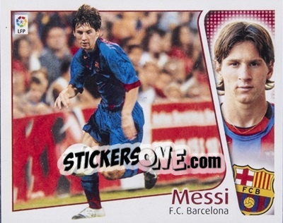 Sticker Messi - Liga Spagnola 2004-2005 n. 91 - Colecciones ESTE