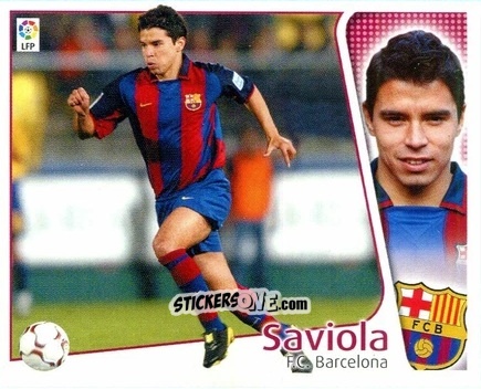 Sticker Saviola - Liga Spagnola 2004-2005 n. 95 - Colecciones ESTE