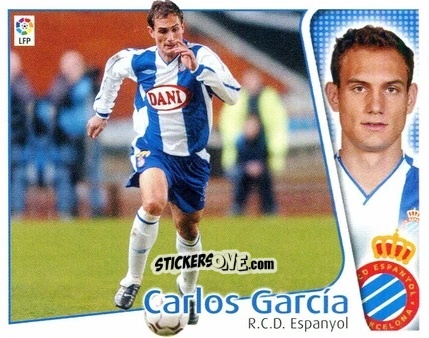 Cromo Carlos García - Liga Spagnola 2004-2005 n. 153 - Colecciones ESTE
