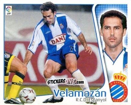 Cromo Velamazán - Liga Spagnola 2004-2005 n. 161 - Colecciones ESTE