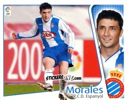 Cromo Morales - Liga Spagnola 2004-2005 n. 164 - Colecciones ESTE
