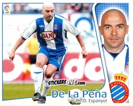 Sticker De La Peña - Liga Spagnola 2004-2005 n. 166 - Colecciones ESTE