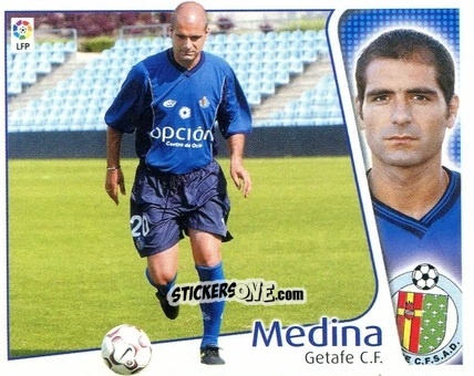Figurina Medina - Liga Spagnola 2004-2005 n. 184 - Colecciones ESTE