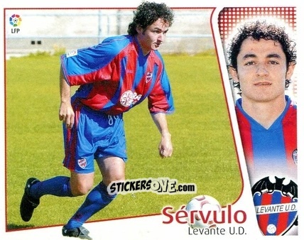 Cromo Sérvulo - Liga Spagnola 2004-2005 n. 214 - Colecciones ESTE