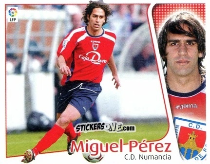 Sticker Miguel Pérez - Liga Spagnola 2004-2005 n. 315 - Colecciones ESTE