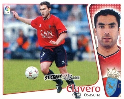 Cromo Clavero - Liga Spagnola 2004-2005 n. 331 - Colecciones ESTE