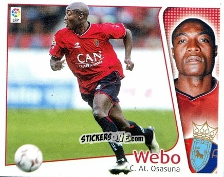 Figurina Webó - Liga Spagnola 2004-2005 n. 345 - Colecciones ESTE