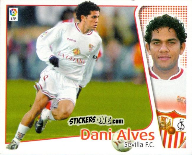 Figurina Dani Alves - Liga Spagnola 2004-2005 n. 375 - Colecciones ESTE