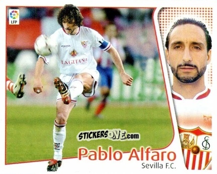 Sticker Pablo Alfaro - Liga Spagnola 2004-2005 n. 376 - Colecciones ESTE