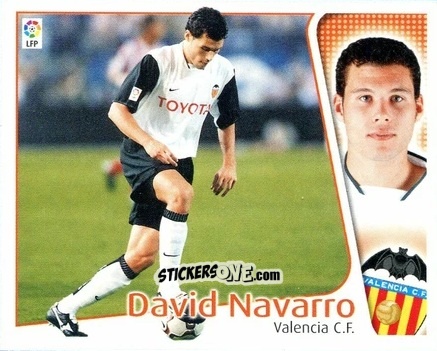 Cromo David Navarro - Liga Spagnola 2004-2005 n. 429 - Colecciones ESTE