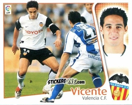 Figurina Vicente - Liga Spagnola 2004-2005 n. 437 - Colecciones ESTE