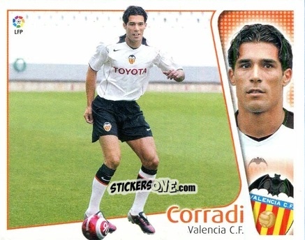 Sticker Corradi - Liga Spagnola 2004-2005 n. 444 - Colecciones ESTE
